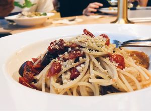 Pomodoro crudo pasta ($10.80) at Real Food 真食 - Orchard in Central Singapore