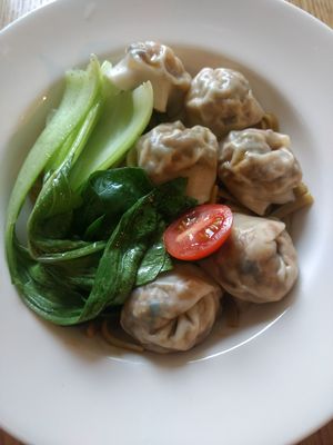 Dry noodle and dumplings at Real Food 真食 - Orchard in Central Singapore