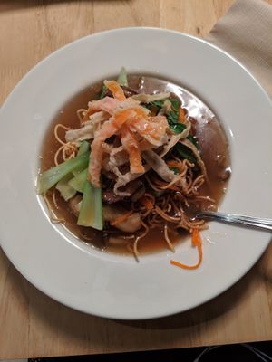 Crispy noodles at Real Food 真食 - Orchard in Central Singapore