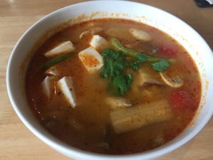Tom yum noodles at Real Food 真食 - Orchard in Central Singapore