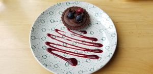 Berry and chocolate tart at Real Food 真食 - Orchard in Central Singapore