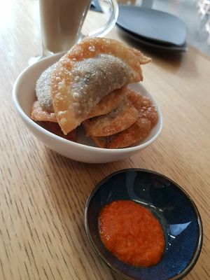 Fried dumplings at Real Food 真食 - Orchard in Central Singapore
