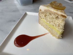 Vegan lemon cake at Real Food 真食 - Orchard in Central Singapore