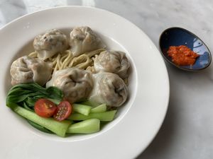 Dry dumpling noodles  at Real Food 真食 - Orchard in Central Singapore