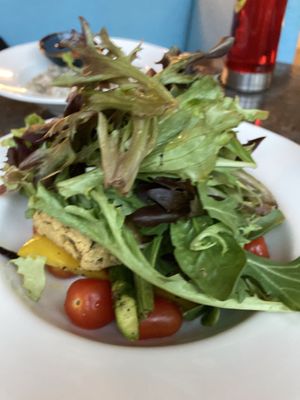 Chickpea and sweet potato cakes  at Real Food 真食 - Orchard in Central Singapore