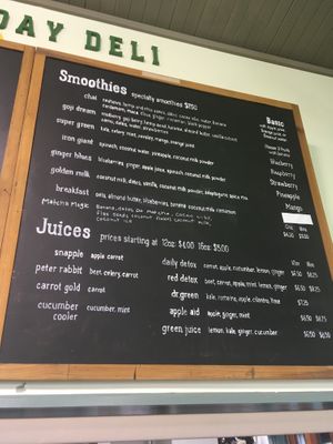 Smoothies at Brighter Day Natural Foods in Savannah