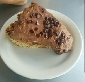 Chocolate Pie! at Four Seasons Natural Foods Cafe in Saratoga Springs