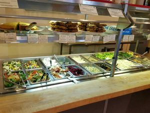 The vegan buffet, YUM! at Four Seasons Natural Foods Cafe in Saratoga Springs