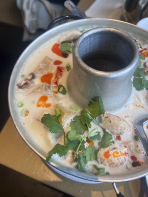 Tom kha soup  at 45th Vegetarian Thai in Seattle