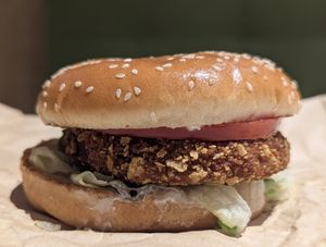 Veggie burger at Goody's Burger House in Crete