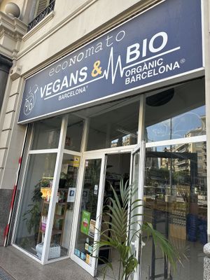 Out front - really near Cafe Equilibrium nearby which is a great vegan brunch spot  at COCO VEGANS | Antes VEGANS & BIO in Barcelona