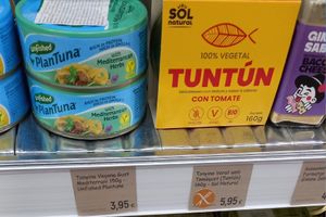 never saw the tuntún before but was too scared to try it;-; at COCO VEGANS | Antes VEGANS & BIO in Barcelona