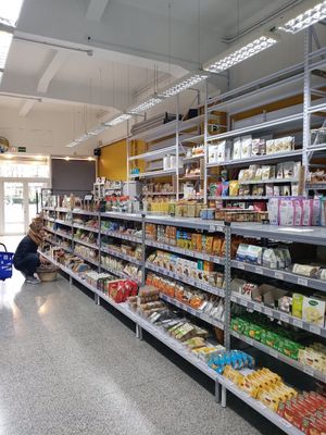 Store shelf at COCO VEGANS | Antes VEGANS & BIO in Barcelona