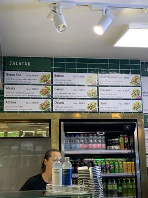 Vegan option upon request, pick your own ingredients   at Salad Box - Eiffel Ter - Nyugati in Budapest