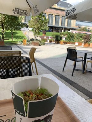 Seating outdoors   at Salad Box - Eiffel Ter - Nyugati in Budapest