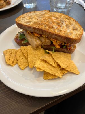 Harissa egg sandwich  at This Must Be The Place in Holywood