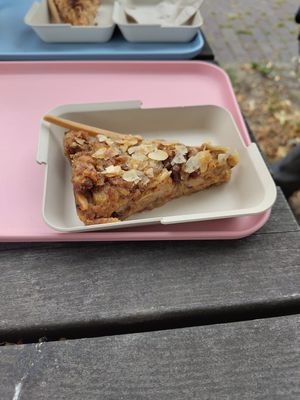 Bread pudding at Liever Hier in Amsterdam