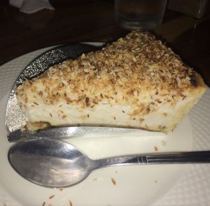 Vegan coconut cream pie. SO GOOD! at Cat House in Chiang Mai