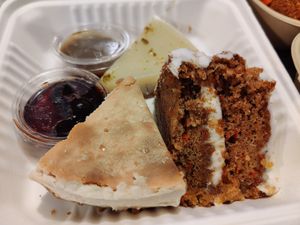 Desserts (Carrot cake, cheesecake and key lime pie) at Plant No. 01 in Lincoln