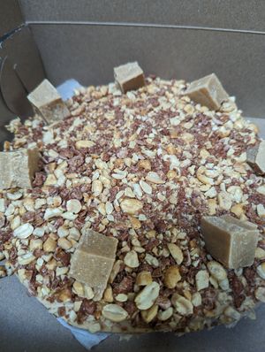 Caramel praline cheezecake (whole) at Plant No. 01 in Lincoln