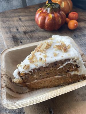 Vegan carrot cake  at Plant No. 01 in Lincoln