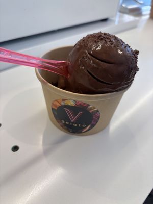 Chocolate fudgee  at V Gelato in Miami