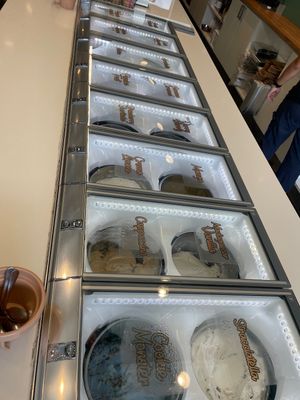 Saturday treat is becoming a ritual as there are so many delicious flavors to taste and combine !  at V Gelato in Miami