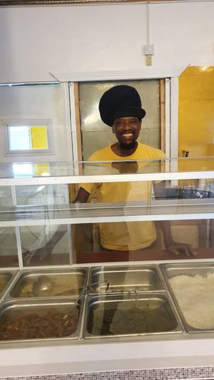 Sherlock - the owner! at Celebrity Pure Vegan in Georgetown