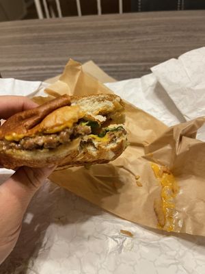 Southwest burger  at UNiQ Burger in Scottsdale