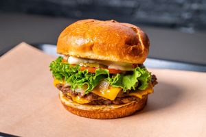 Double UNiQ Burger at UNiQ Burger in Scottsdale