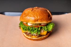 Double UNiQ Burger at UNiQ Burger in Scottsdale