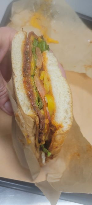 Toast beif sammie at UNiQ Burger in Scottsdale