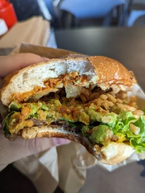 Southwest burger at UNiQ Burger in Scottsdale