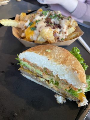 Southwest burger  at UNiQ Burger in Scottsdale