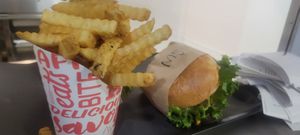 Classic Burger and fries at UNiQ Burger in Scottsdale