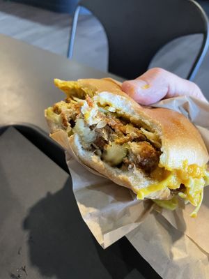 Ginger Chicken Sandwich.   at UNiQ Burger in Scottsdale