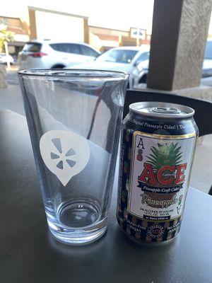 Yes to cider 🍺 👏🏻  at UNiQ Burger in Scottsdale