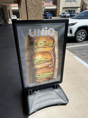   at UNiQ Burger in Scottsdale