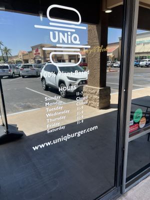   at UNiQ Burger in Scottsdale