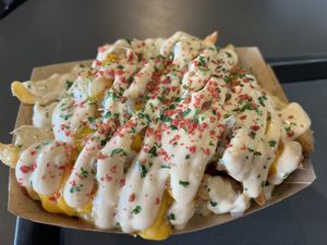 Loaded fries  at UNiQ Burger in Scottsdale