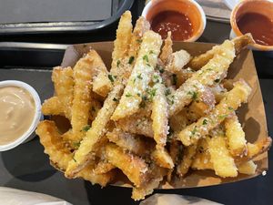 Parmesan truffle fries  at UNiQ Burger in Scottsdale