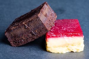 Cheesecake bites at UNiQ Burger in Scottsdale