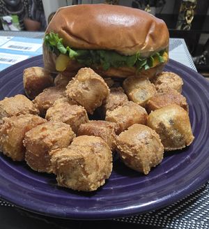 Paradise Burger and Box Fries at UNiQ Burger in Scottsdale