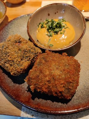 Croquettes aux épinards at Verdō in Brussels