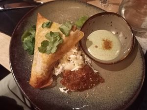 Samosa at Verdō in Brussels
