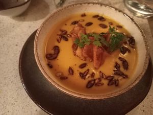 Seasonal soup at Verdō in Brussels