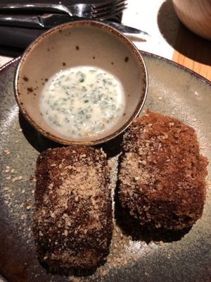 Caramelized onions croquettes   at Verdō in Brussels