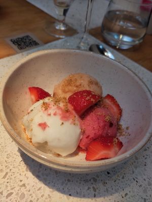 Trio de sorbet at Verdō in Brussels