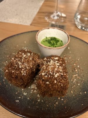 Mushroom croquettes  at Verdō in Brussels