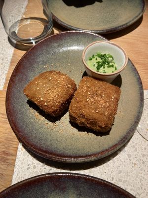 Aubergine croquette  at Verdō in Brussels